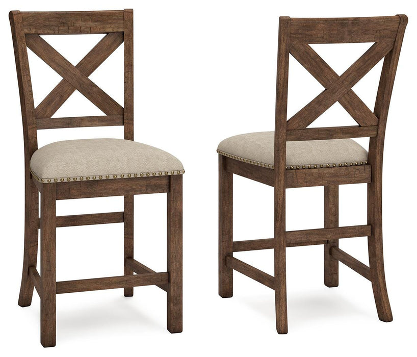 Moriville Beige Upholstered Barstool (Priced Per Item, Must Order 2, 4, 6, or 8)