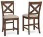 Moriville Beige Upholstered Barstool (Priced Per Item, Must Order 2, 4, 6, or 8)