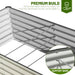 SnugNiture 6x3x2 ft Galvanized Metal Raised Garden Bed, Large Outdoor Planter Box for Vegetables & Flowers, White