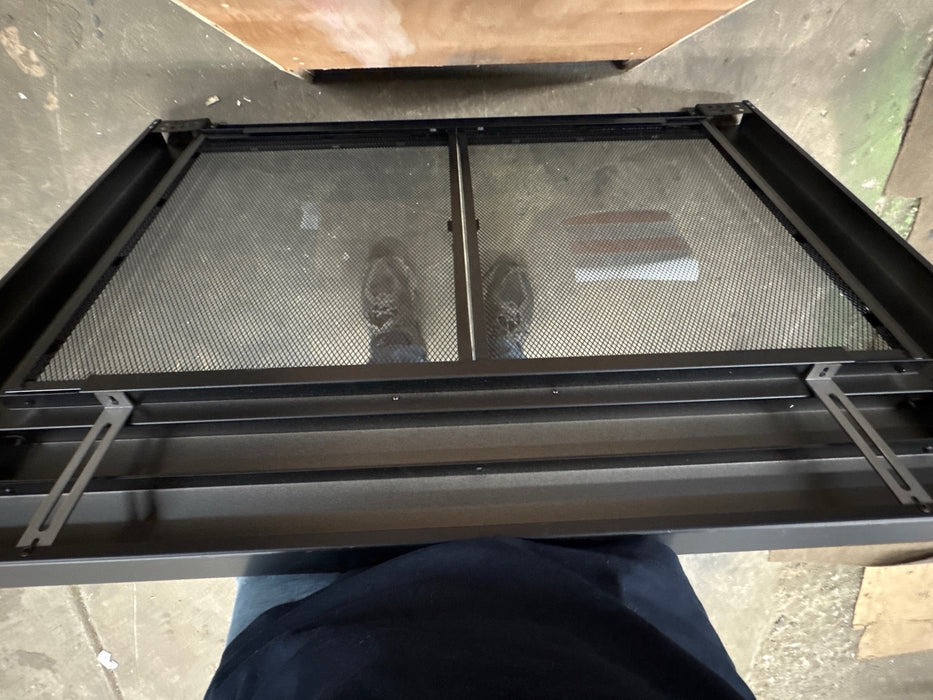 Pleasant Hearth Ascot Medium Glass Fireplace Doors - open_box