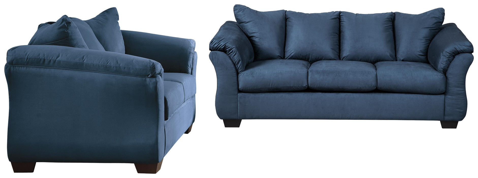 Darcy Blue Darcy Sofa and Loveseat