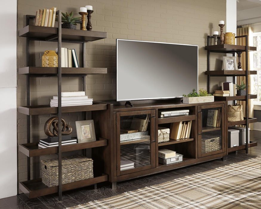 Starmore Brown/Gunmetal Starmore 3-Piece Entertainment Center