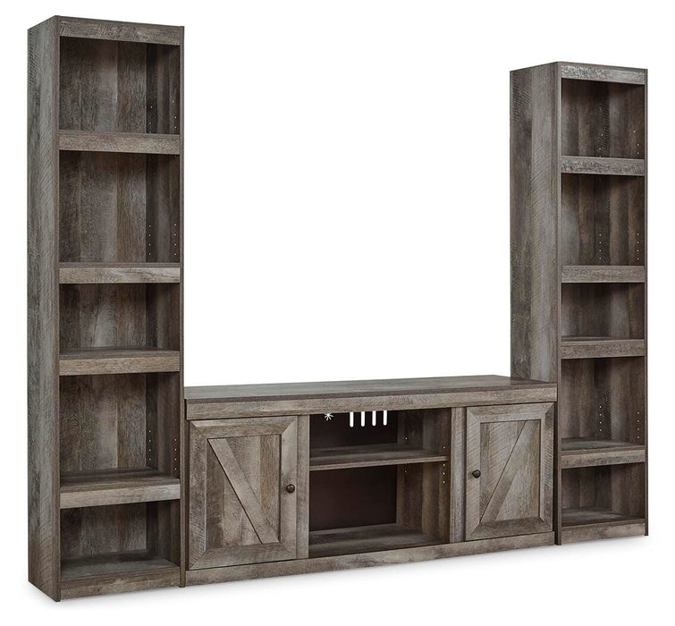 Wynnlow Gray Wynnlow 3-Piece Entertainment Center
