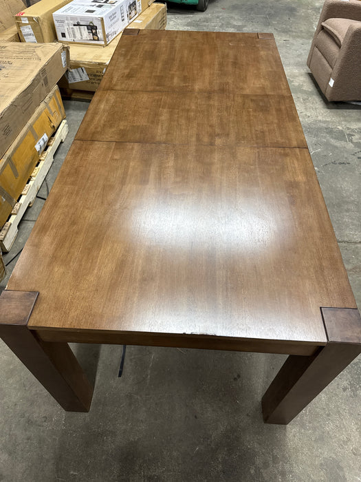 Better Homes & Gardens Bryant Solid Wood Extendable Dining Table, Walnut Finish - new