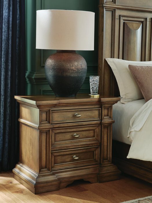 Channley Brown Three Drawer Night Stand