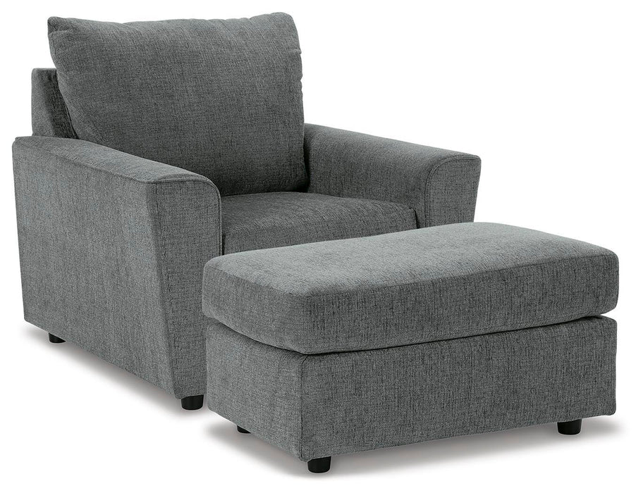 Stairatt Gravel Stairatt Chair and Ottoman