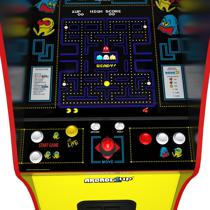 Arcade1Up PAC-Man Deluxe Arcade Machine for Home - 5 Feet Tall - 14 Classic Games - new