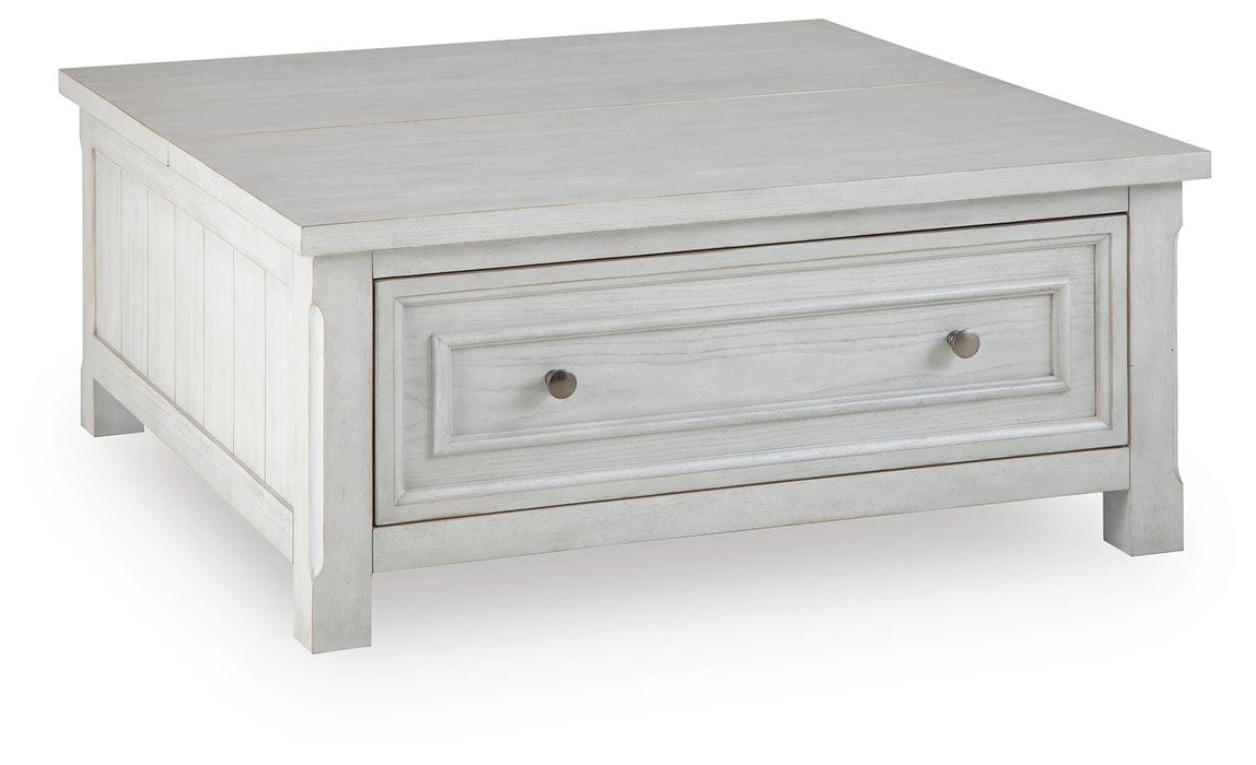 Robbinsdale Antique White Lift Top Cocktail Table