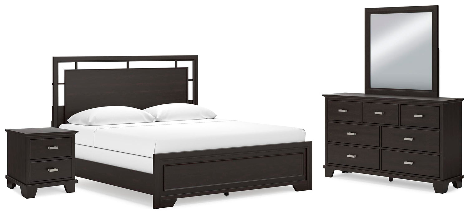 Covetown Dark Brown Bedroom Collection