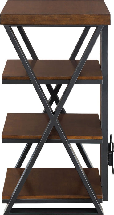 Whalen Furniture - Tower Stand for TVs Up to 32" - Medium Brown Cherry - display_model