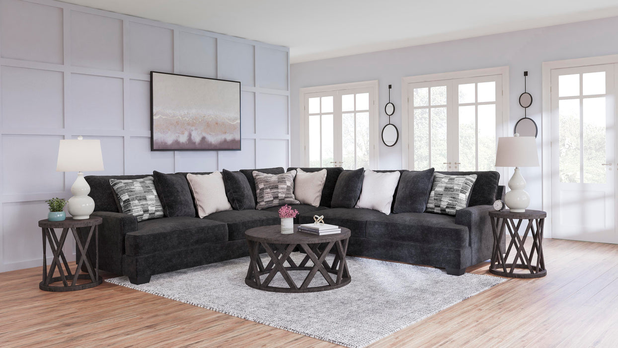Lavernett Charcoal Lavernett 3-Piece Sectional