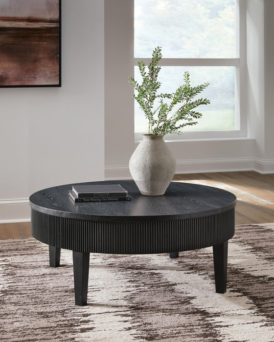 Marstream Black Round Cocktail Table
