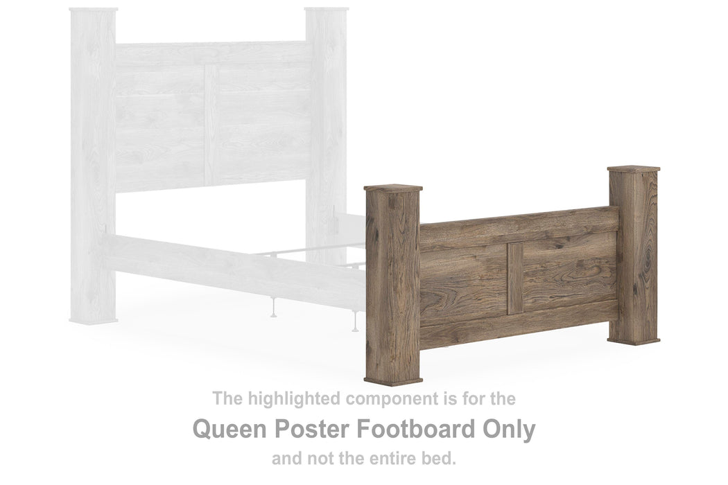 Keithland Brown Queen Poster Footboard