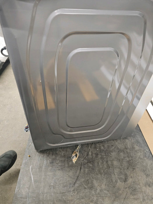 Samsung - BESPOKE 7.6 Cu. Ft. Stackable Smart Gas Dryer with Steam and Super Speed Dry - Silver Steel - open_box