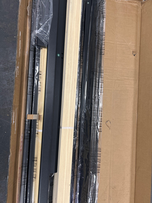 Zinus Mia 14" Metal Platform Bed Frame with Headboard, King - new