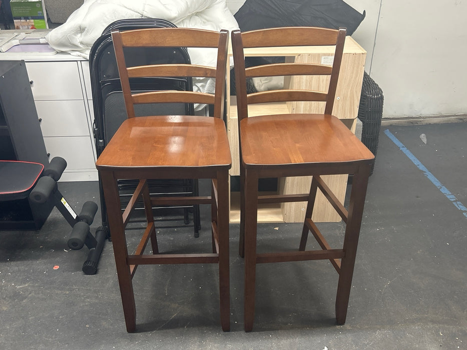 International Concepts Cinnamon/Espresso 24-in H Counter height Wood Bar Stool - new