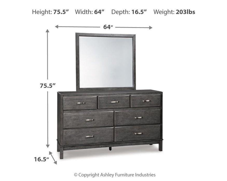 Caitbrook Gray Caitbrook Dresser and Mirror