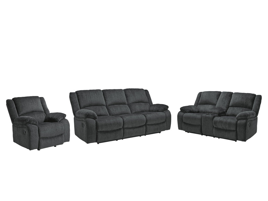 Draycoll Slate Draycoll Sofa, Loveseat and Recliner
