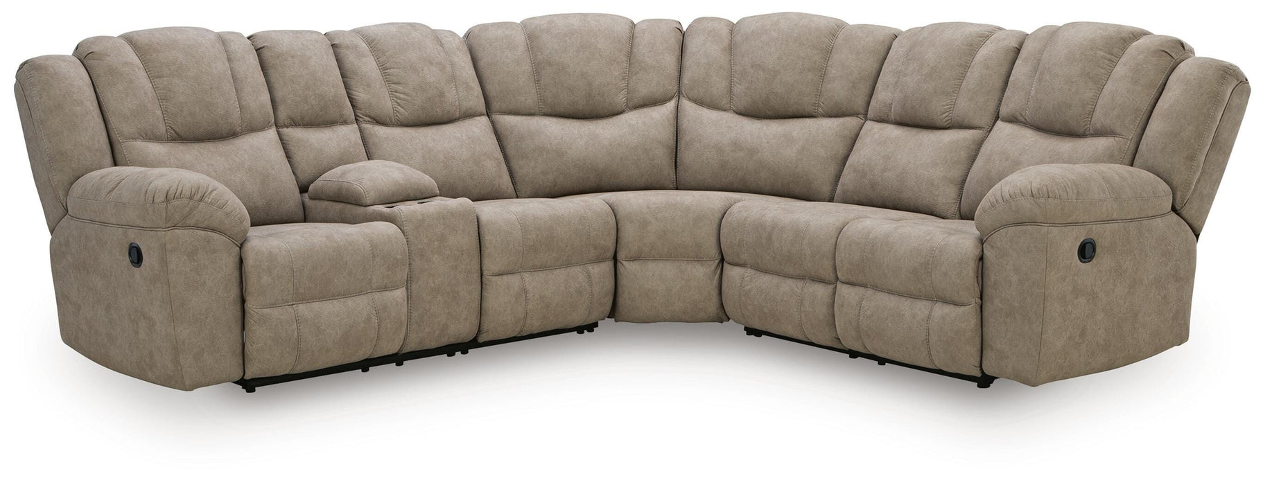 Ravenswaye Birch 3-Piece Reclining Sectional with Console