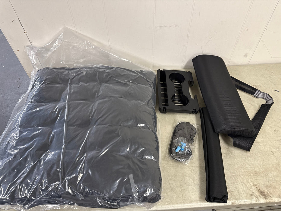 GVDV Oversized Zero Gravity Chair, 33In XXL Lounge Chair with Removable Thick Cushion, Lawn Patio Reclining Chair Upgraded Alloy Lock and Cup Holder, for Indoor Outdoor, Black - new