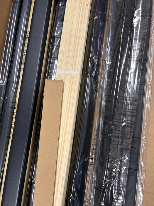 Zinus Mia 14" Metal Platform Bed Frame with Headboard, King - new