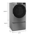 Whirlpool - 7.4 Cu. Ft. Stackable Electric Dryer with Wrinkle Shield - Chrome Shadow - display_model