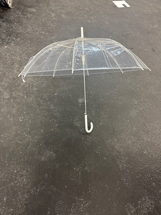 Amazon Basics Clear Bubble Umbrella, Round, 34.5 inch - new