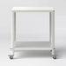 Metal Accent Rolling Side Table Chalk White - Room Essentials