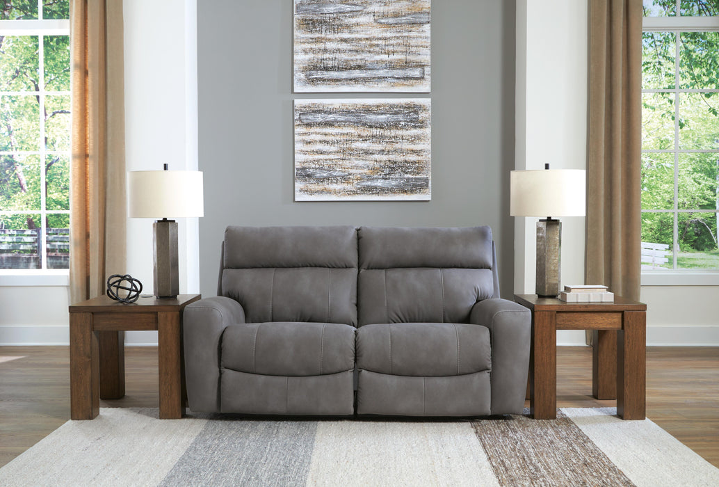 Next-Gen Durapella Slate Next-Gen Durapella 2-Piece Power Reclining Sectional Loveseat