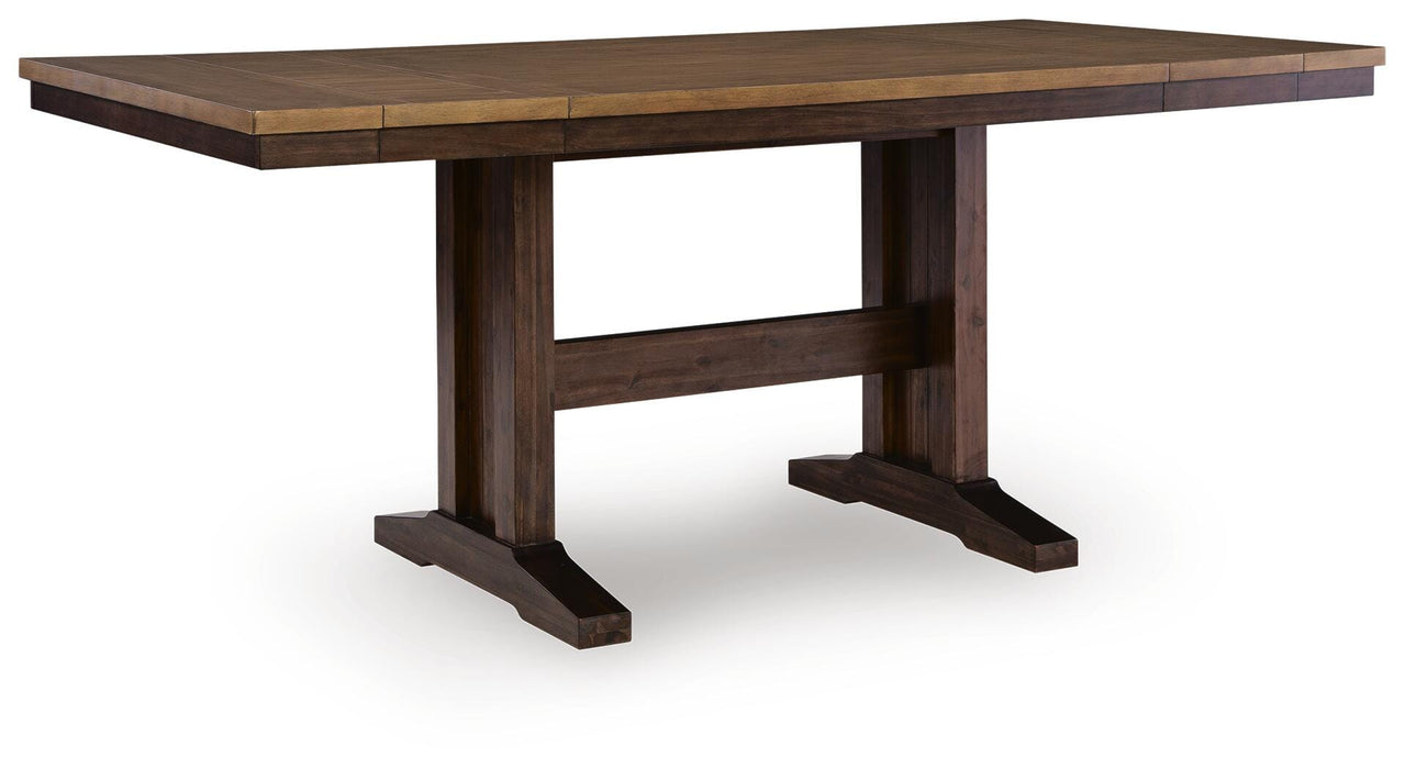Anixburg Light Brown/Dark Brown Dining Collection