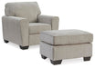 Cashton Ice Cashton Chair and Ottoman