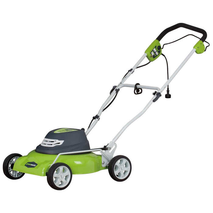 Greenworks 18" Corded Electric 12 Amp Push Lawn Mower 25012 - new