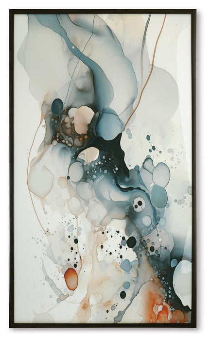 Foxenburg Blue/Amber/White Wall Art