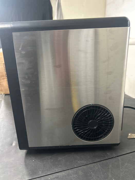 Qunler Nugget Ice Maker Countertop, 44lbs per Day Chewable Pebble Nugget Ice Machine with Touch Screen for Home, Kitchen, Office, Stainless Steel, Black - new