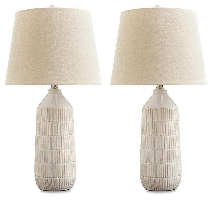 Willport Off White Ceramic Table Lamp (Priced Per Item, Must Order 2, 4, 6, or 8)