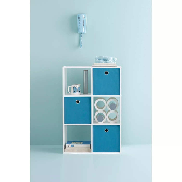 Room Essentials 6-Cube Organizer Shelf 11" - White - new