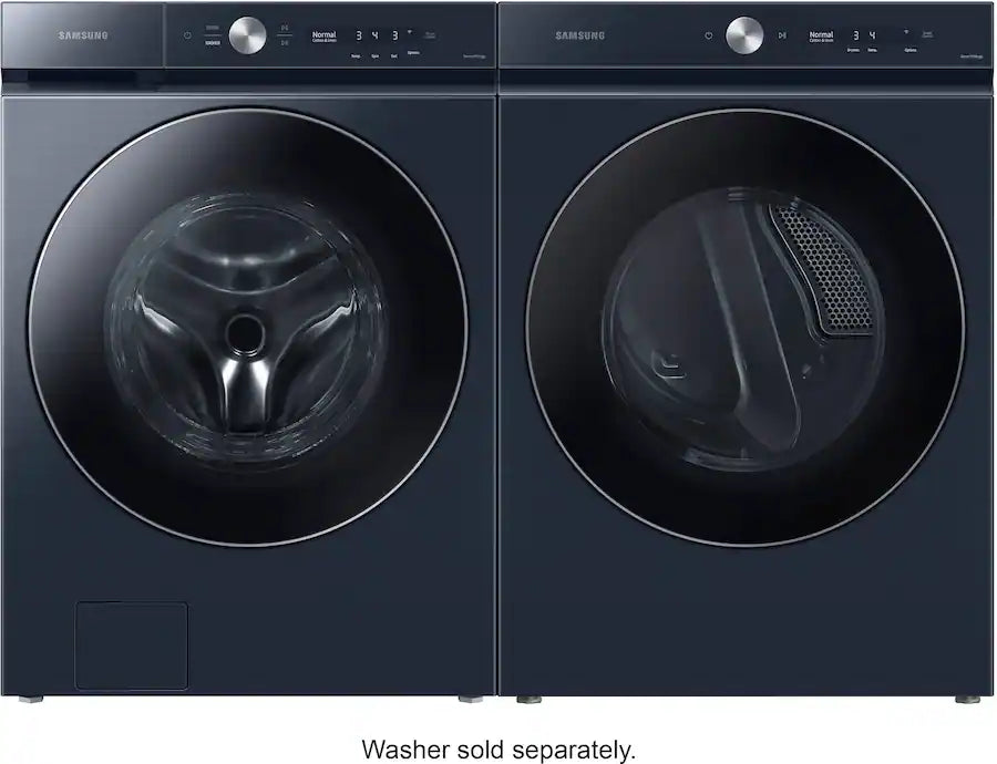 Samsung - BESPOKE 7.6 Cu. Ft. Stackable Smart Electric Dryer with Steam and AI Optimal Dry - Brushed Navy - Open Box - fair - new