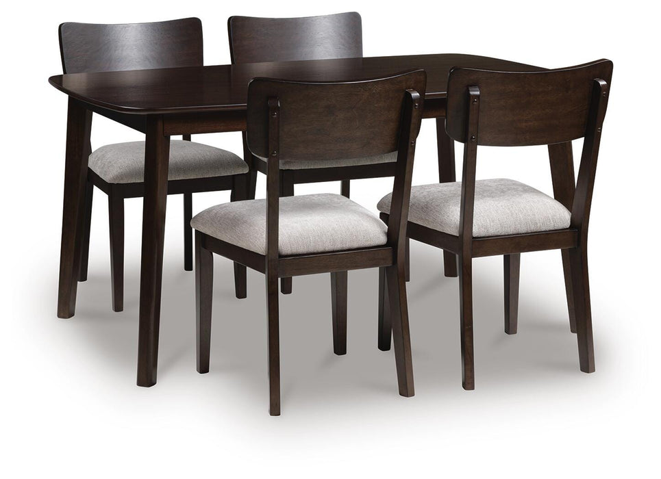 Dantenton Merlot Dining Room Table Set (5/CN)
