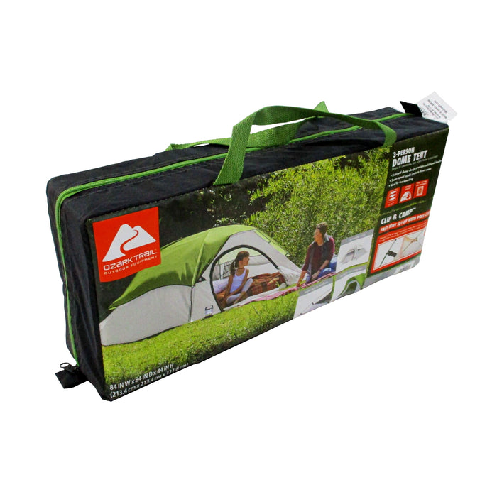 Ozark Trail 3-Person Dome Tent with Rainfly - new