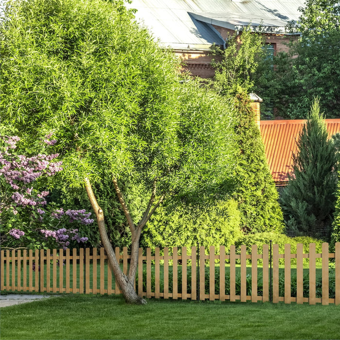 Yardlink Cedar Wood Fence Panel, 34 inch H x 47 inch W - open_box