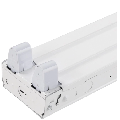 2-Light 8 ft. White Fluorescent Strip Light with 2 T12 Light Sockets - Brand_New_Open_Box