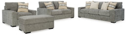Dunmor Graphite Dunmor Sofa, Loveseat, Chair and Ottoman