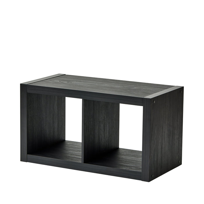 Better Homes & Gardens 2 Cube Storage Organizer, Charcoal - new