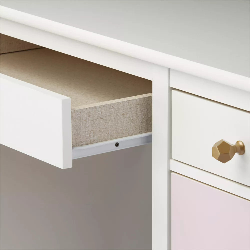 Little Seeds Monarch Hill Poppy Kids’ Desk with 2 Sets of Knobs - open_box