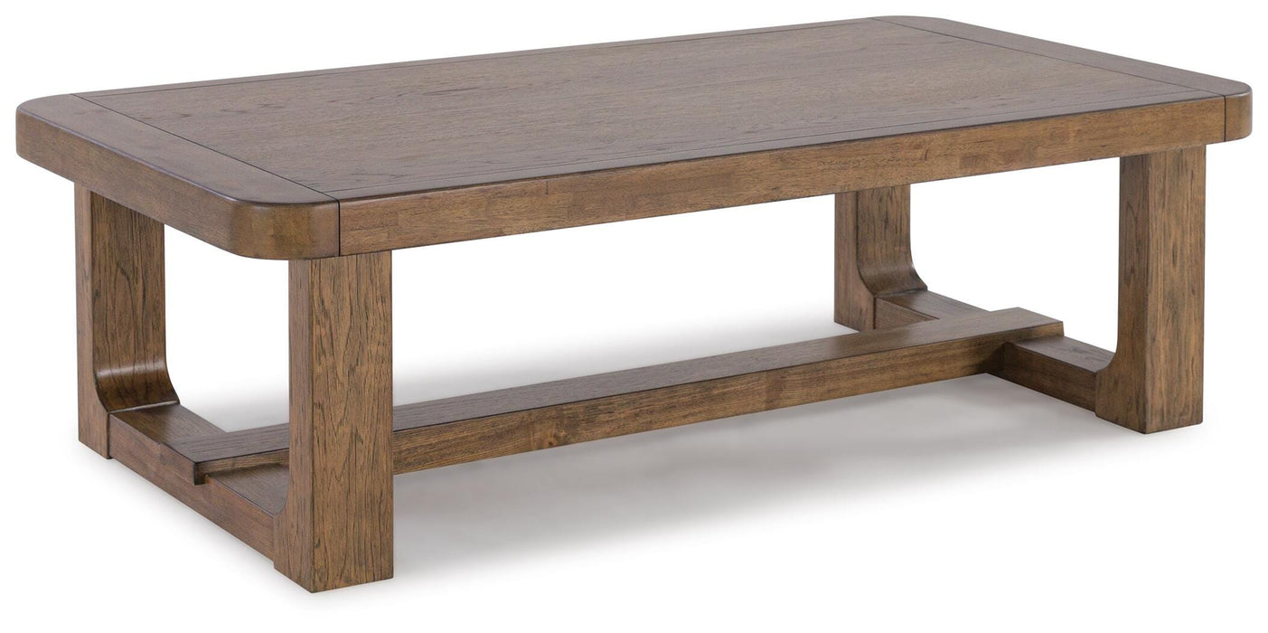 Cabalynn Light Brown Rectangular Cocktail Table