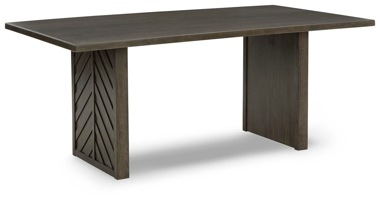 Arkenton Grayish Brown Rectangular Dining Room Table