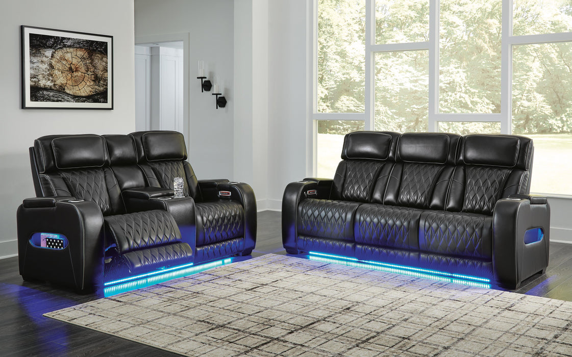 Boyington Black Boyington Sofa and Loveseat