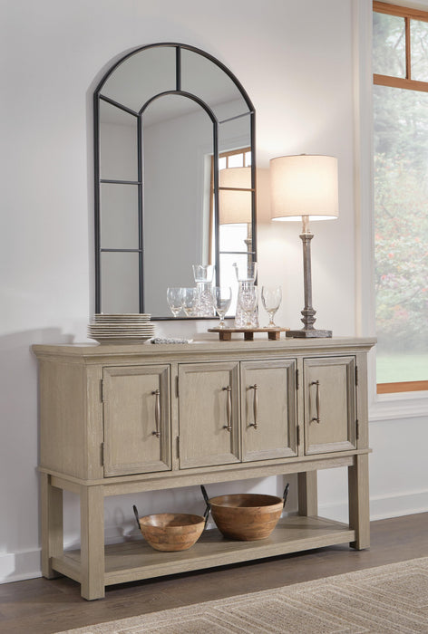 Evengton Black Accent Mirror