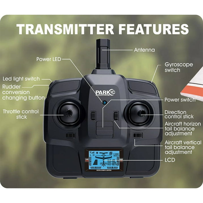 WLtoys 2.4G F949 LCD Version RC Airplane Cessna 182 3D6G 3Ch Fixed Wing Plane Outdoor Drone RTF With Gyroscope And Night - new