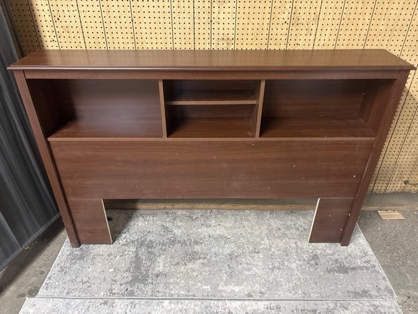 Prepac Monterey Cherry Full/Queen Bookcase Headboard - open_box